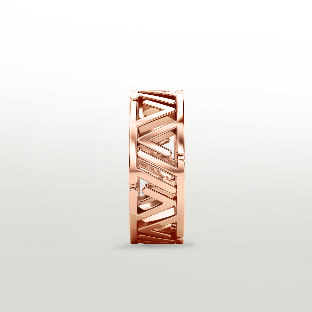De Leville Incontro Puro ring in 18k rose gold — product view
