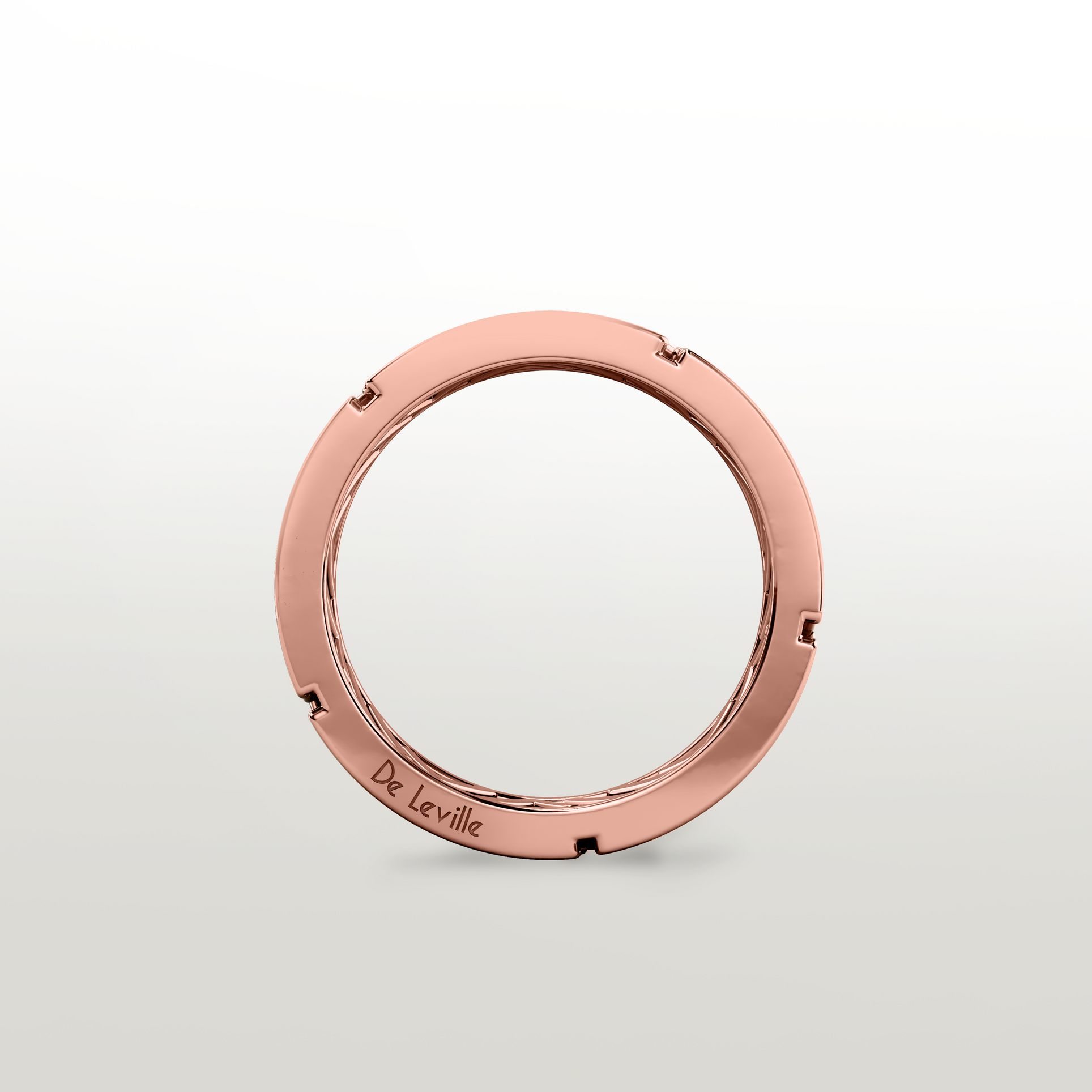 De Leville Incontro Puro ring in 18k rose gold — product view