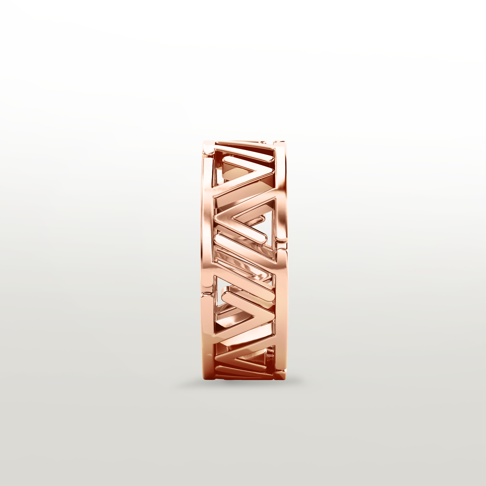 De Leville Incontro Puro ring in 18k rose gold — product view