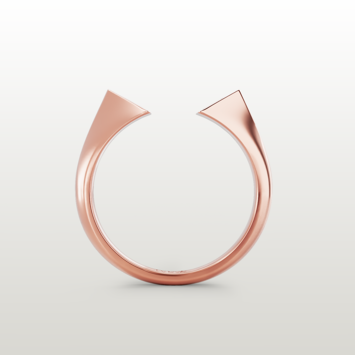 De Leville Mezza Luna ring in 18k rose gold — product view