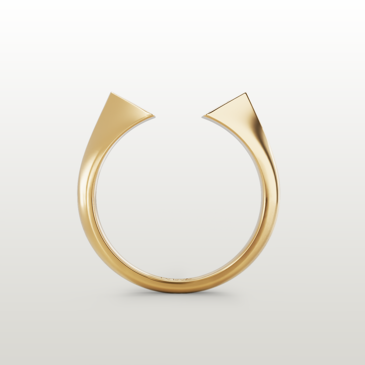 De Leville Mezza Luna ring in 18k yellow gold — product view