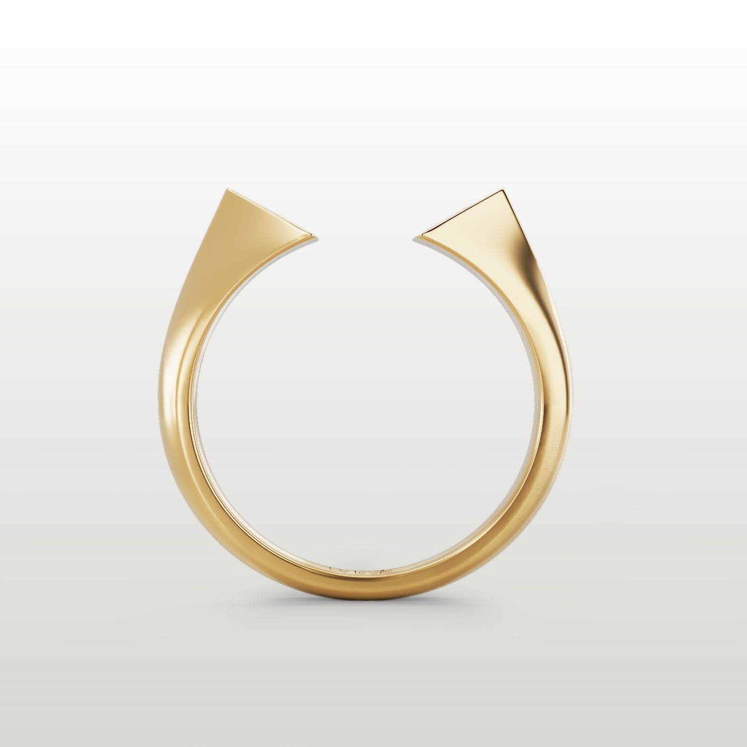 De Leville Mezza Luna ring in 18k yellow gold — product view